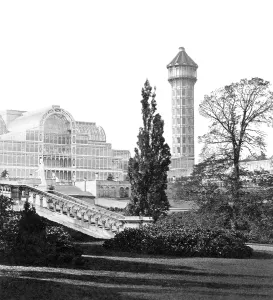 C1861: Crystal Palace, Water Tower c1861
