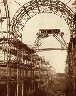 Ins. Of Civil Engineers: Crystal Palce, Sydenham, the Nave under construction