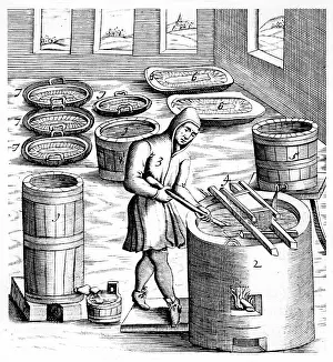 Internally: Crystallization of Saltpetre (Nitre, Potassium
