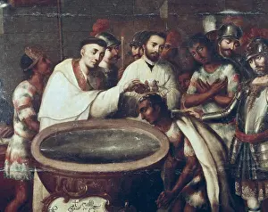 Baptize: CUAUHTeMOC (1502-1525). Last Aztec ruler. Nephew
