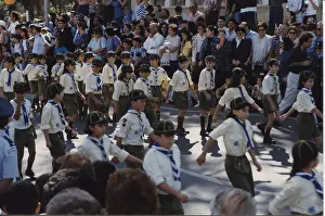Cypriot: Cub Scouts on parade in Cyprus