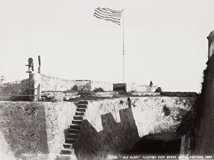 Morro: Cuba: US flag, Morro Castle, Santiago