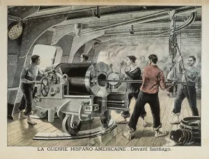 Cubans: Cuba Independence War (1898). Gun pointing to