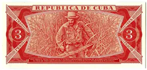 Tres: Cuban banknote