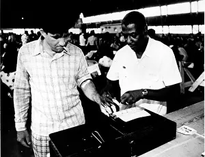 Locka: Cuban Refugee is fingerprinted