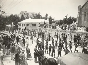 Bermuda: Cubs and scouts on church parade, Bermuda
