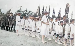 Bermuda: Cubs and scouts on church parade, Bermuda