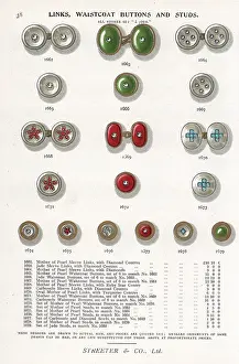 Carbuncle: Cuff links, waistcoat buttons, shirt studs