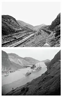 Culebra: Culebra Cut, Panama Canal, Before and After