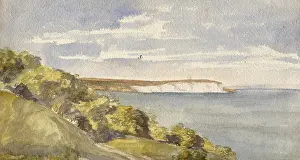 Landslip: Culver Cliffs from the landslip Isle of Wight