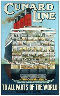 Decks: Cunard Line poster
