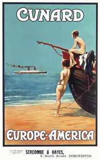 Marooned: Cunard line poster