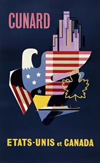 Etats: Cunard line poster