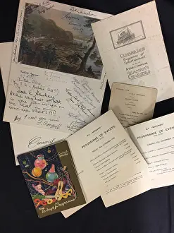 Pamphlets: Cunard Ocean Liners - assorted items