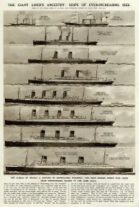 Berengaria: Cunard ships of increasing size by G. H. Davis