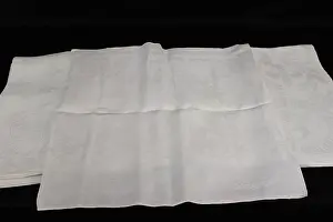 Damask: Cunard and Union Castle, damask tablecloths