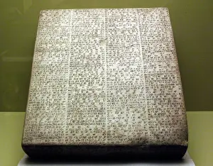 Cuneiform: Cuneiform tablet. King Nebuchanezzar II (630-562 BC). Chalde