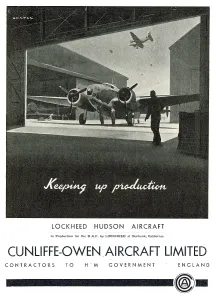 Cunliffe: Cunliffe-Owen - Lockheed Hudson