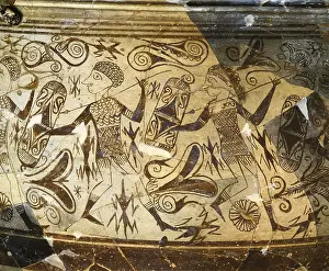 Comunitat: Cup from Liria. 4th-2nd c. BC. Detail of two