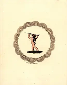Matchlock: Cupid picks up his matchlock musket