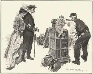 Chandler: Cupid Sitting on Boxes of Luggage