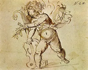 Tiziano: Cupid and Violin, by Titian