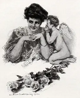 Chandler: Cupid Whispering in Woman's Ear