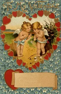 Huddled: Cupids on Beach