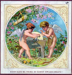 Glee: Cupids on a romantic card by Robert Dudley