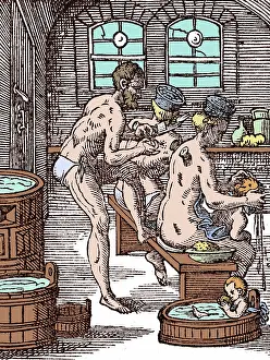 Cups: Cupping at Bath-House, 1568