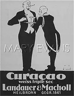 Liqueurs: CURACAO ADVERT