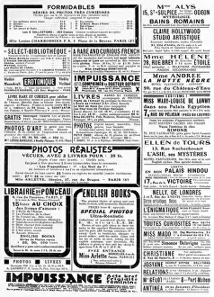 Cures: CURIOUS ADVERTISEMENTS