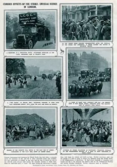 Improvising: Curious effects of the strike: Unusual scenes in London 1926