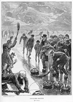 Brushing: CURLING IN SCOTLAND 1869