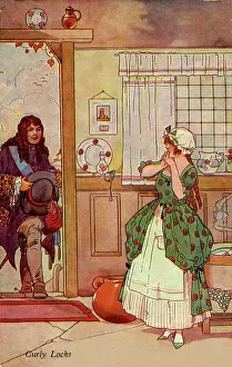 Charles Folkard Collection (peter Cope): Curly Locks - Nursery Rhyme