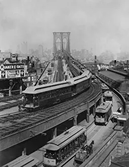 Transporation: The curve at Brooklyn Terminal of the Brooklyn