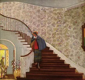 Descends: Curving Staircase