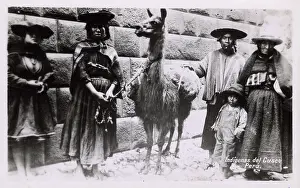 Andean: Cusco, Peru - Incan Indians and their Llama