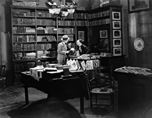 Helpful: Customer and clerk in book shop