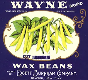 Vegtable: Cut Wax Beans Label