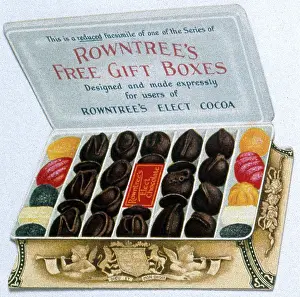 Rowntree: Cutout advertisement for Rowntree's chocolates