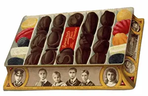 Jelly: Cutout advertisement for Rowntree's Elect chocolates