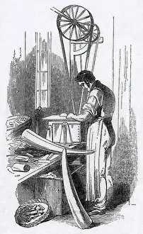 Tusks: Cutting Ivory Handles with a Circular Saw at a Sheffield Ste