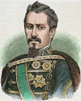 Romanian: Cuza, Alexander John (Husi, 1820-Heidelberg, 1873). Prince o