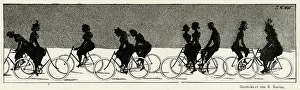 Cycling: Cycling silhouette