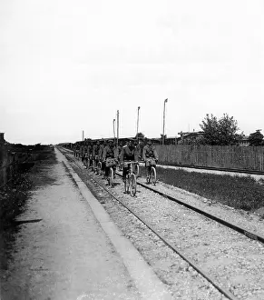 Batallion: Cyclist batallion in Munich, 1896