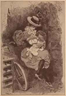 Robida: Cycliste Et Mere Cyclist And Mother
