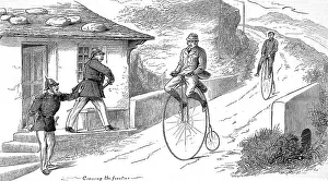 Theyll: Cyclists at a European Frontier on a Penny Farthing