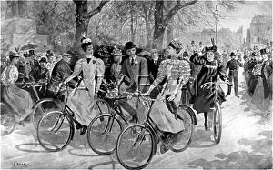Peddling: Cyclists in Hyde Park, London 1896