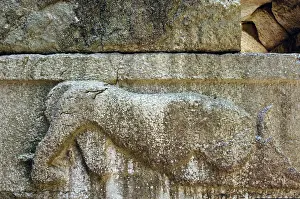 Architrave: Cyclopean walls. Lion's gate. Butrint. Republic of Albania